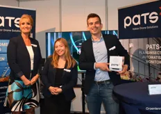 Ingeborg, Joelle en Bram van PATS Indoor Drone Solutions.